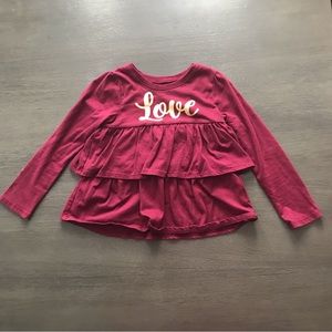 Long sleeve girls top